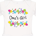 thumbnail image 4 of Inktastic Omas Girl- Bright Flowers Girls Long Sleeve Baby Bodysuit, 4 of 5