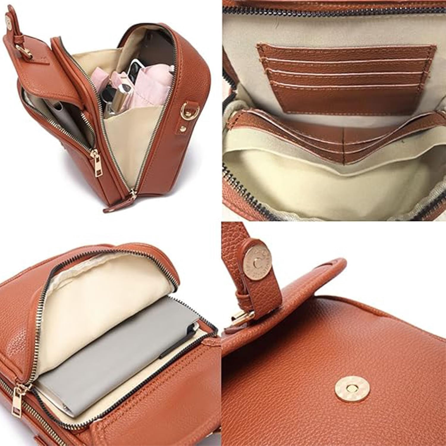 Collaboraten1 Vegan Leather Crossbody Bag For Women – Anti-Theft Purse With Wallet - View #7