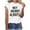 White, variant on WXLWZYWL Women'S Me Weird Always Printed Short-Sleeved Summer Crew Neck White T-Shirt Top