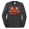 thumbnail image 2 of Wild Bobby Cincinnati Football Joe Sheisty Sports Men Long Sleeve Shirt, Charcoal, Small, 2 of 5