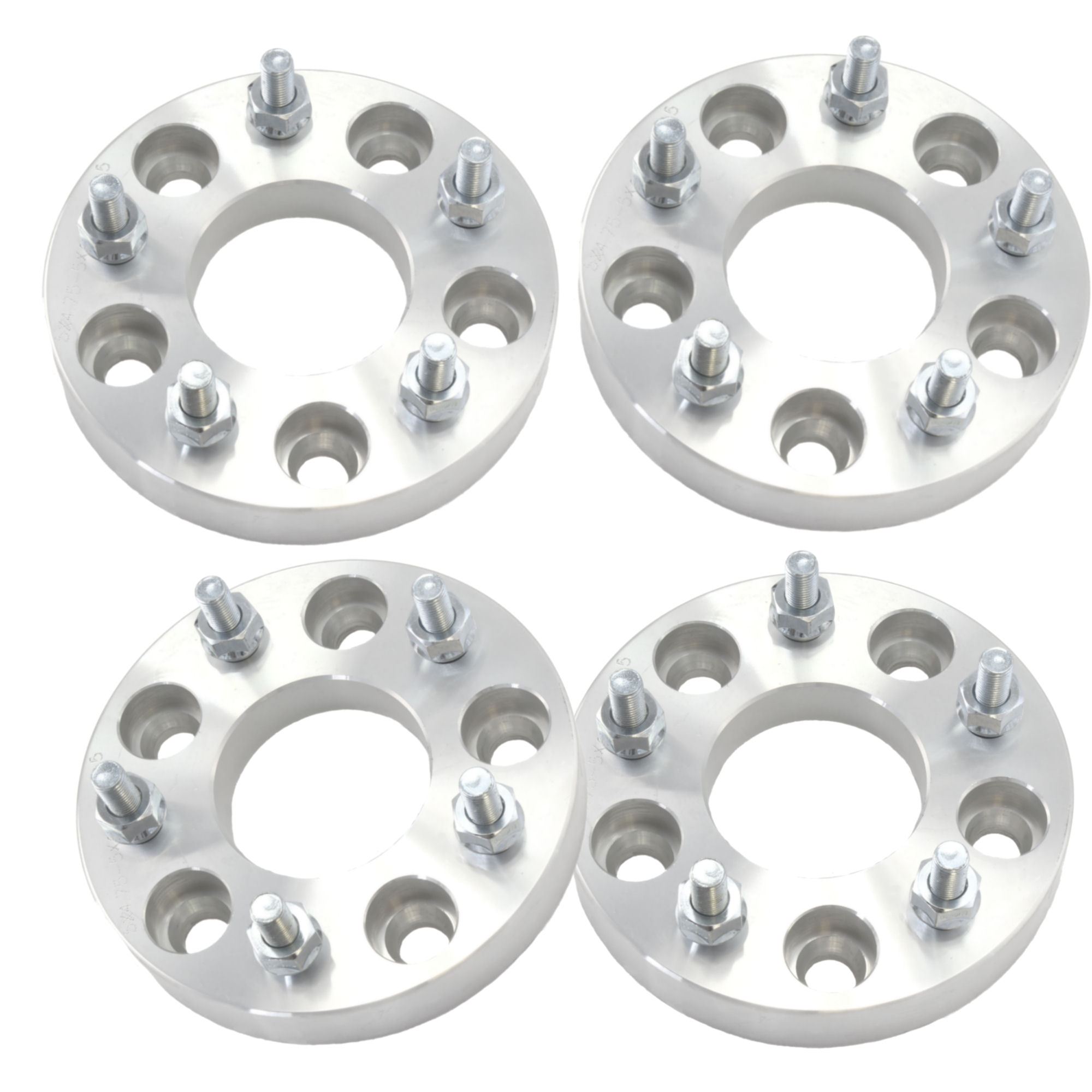4x 1" Wheel Spacers 5x4.5 (5x114.3) Fits Mitsubishi Chrysler Dodge