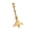 Gold Single head, variant on Yihuala Luxurious Gold Metal Candelabra With Floral Carvings For Wedding Centerpieces And Home Decor
