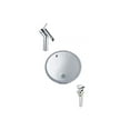 thumbnail image 1 of DROP Bath and Kitchen DR091148 Undermount Bathroom Sink Set, 1 of 6