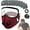 Burgundy, variant on Reusable Carbon Filter Dust Mask With Eye Protection, Breathable 6-Layer Filtration for Woodworking, Cycling, Outdoor Work