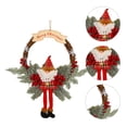 thumbnail image 2 of Guirnaldas navideñas de ratán hechas a mano, guirnalda colgante para puerta, decoración de fiesta en casa, 2 uds., 2 of 5