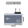 thumbnail image 5 of Power-in Micro USB to USB OTG Adapter Male to Female Port Converters for Keypads, 5 of 15