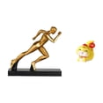 thumbnail image 1 of Figura Moderna Abstracta De Corredor Y Estatua De Resina De Serpiente De Dibujos Animados Para Mesa De Entrada, Estante, Centro De Mesa, Oficina, Dormitorio, Decoración Del Hogar, Regalo, 1 of 8