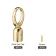 thumbnail image 3 of Uxcell 0.71" Cord End Cap Terminators Cord Finding for Tassel Making, 4 Pack Gold, 3 of 5
