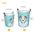 thumbnail image 3 of Naloa Dog In Bathtub Large Laundry Basket Waterproof Round Collapsible Storage bin with Handles for Hamper Kids Room,Toy Storage, 3 of 6