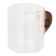 thumbnail image 4 of Taza de Café de Vidrio Resistente al Calor con Mango de Madera ZHCH 280ml, 4 of 5