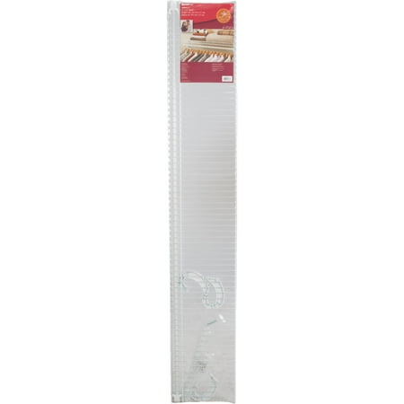 ClosetMaid Wall Shelves, Hooks & Racks SuperSlide 6 ft. x 12 in. Ventilated Shelf Kit with Closet Rod White 5632
