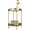 Gold&grey, variant on 2-Tier Round End Side Table, Small Metal Side Table with Removable Tray, Folding Accent Tables for Living Room, Balcony, Nightstand for Bedroom, Outdoor Tables for Patio, Gold&White