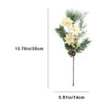 thumbnail image 5 of Vacemry Under $5 Artificial Christmas Flower Arrangement, Simulated Floral Display with Vase, Christmas Tree Tabletop Decor, Festive Home Centerpiece, Long Lasting Flower Decor for Holiday Season, 5 of 9