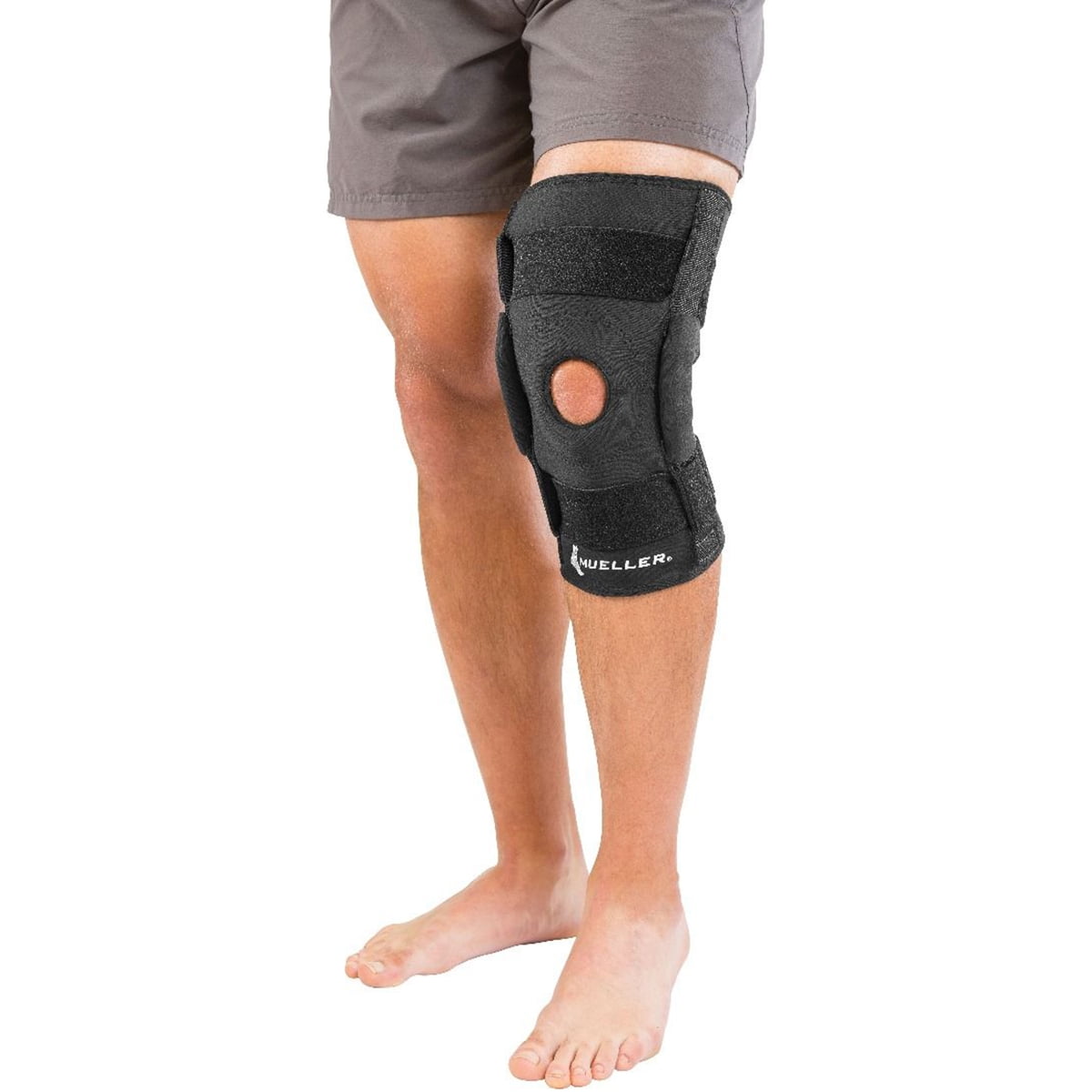 Mueller Hinged Wraparound Knee Brace, Medium /Large