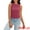 Burgundy, variant on DARING DIVA Women's Summer Ribbed High Neck Casual Basic Tank Tops S White