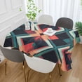 thumbnail image 2 of Yayeee Tablecloths 60" x 108" Rectangle Wrinkle Resistant Party Table Cover, Green Abstract, 2 of 8