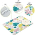 thumbnail image 4 of Colorful Tropical Leaves Dish Drying Mat Microfiber Drying Pad for Kitchen Counter Absorbent Mat Drying Pad Sink Mat 18 x 24 Inch Home Decor, 4 of 7