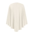 thumbnail image 3 of Women's Elegant Shawl Wraps Soft Open Front Poncho Sweater for Spring Fall Winter White, 3 of 3