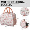 thumbnail image 6 of Womens Pink Baseballs with Bows Pattern Lunch Box for Work,Insulated Lunch Bag for Women,Loncheras Para Mujer,Leakproof Adult Lunch Bag for Work,Beach,Travel,Picnic,Camping, 6 of 7