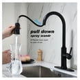 thumbnail image 2 of Kitchen Faucet with Pull Out Sprayer, 360° Swivel Single Handle Sink Faucet, Commercial Stainless Steel Water Tap for Home Kitchen Use, 2 of 8