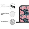 thumbnail image 4 of Naloa Rose Flowers Oven Mitts and Pot Holders 4 pcs Set, Cooking Baking Grilling Kitchen Oven Glove for Cooking, 4 of 6