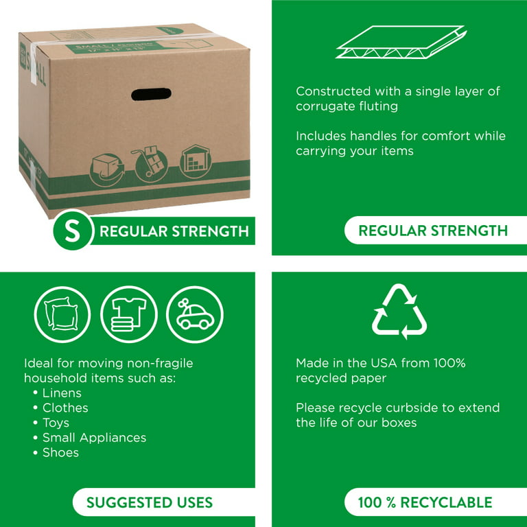  Moving Boxes Kit – 25 Moving Boxes Large/Medium/Small
