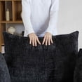 thumbnail image 6 of FFH 55" Oversized Swivel Accent Chair, Polyester Black, 6 of 11