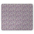 thumbnail image 1 of Floral Mouse Pad, Pastel and Violet Tone Style Vintage Flowers on a Beige Background Blooming Elements, Rectangle Non-Slip Rubber Mousepad, Multicolor, by Ambesonne, 1 of 2