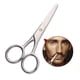 thumbnail image 1 of Beard Scissors - Stainless Steel Scissors For Beard And Mustache - Extremely Sharp - Hairdressing Scissors - Gifts For Men - Nose Hair Scissors - Eyeb, 1 of 4