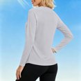 thumbnail image 7 of SuTry Womens UPF 50+ Sun Shirt Crew Neck Long Sleeve Raglan Sleeve Lightweight Stretch Fabric Outdoor Athletic Top Workout Running Everyday Wear, 7 of 7