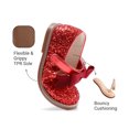thumbnail image 4 of DREAM PAIRS Toddler Girls Mary Jane Flats, Wide Fit Black Dress Shoes with Cushioned Insole, Adjustable Hook & Loop Strap, Comfortable Non-Slip Uniform Shoes for Little Kids, 4 of 7