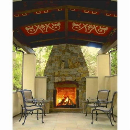 Masonlite MFP39 39 in. Wood Fireplace Box with MFP530 - Use 12 in. Class A UL103 Chimney