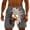 Dark Gray, variant on Ynynloco Mens Swim Trunks Cartoon Print Drawstring Stretch Quick Dry Lined Funny Beach Poo with Pockets