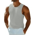 thumbnail image 6 of Men's Tank Top Waffle Muscle Shirt Summer Sleeveless Shirts Gym Workout Tank, 6 of 7