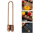 thumbnail image 2 of Stainless Steel Seed Remover Tool, Multi-Functional Pepper & Fruit Corer with Ergonomic Handle, for Tomatoes, Pineapple, Bell Peppers, Easy to Clean, Dishwasher Safe Rose Gold, 2 of 9