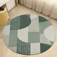 thumbnail image 6 of Sage Green Round Carpet Circle Rug Outdoor Patio Area Rug Washable Large Area Rugs Hallway Room Decor Fitness Mats, 6 of 8