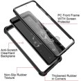 thumbnail image 2 of Waterproof Screen Protector,Screen Case for Samsung Galaxy S20,Clear Full Body Clear Cover Protective Case,6.2 Inch,Black, 2 of 6