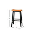 thumbnail image 3 of Toluca Saddle Wood Barstool (Set of 2), 3 of 5