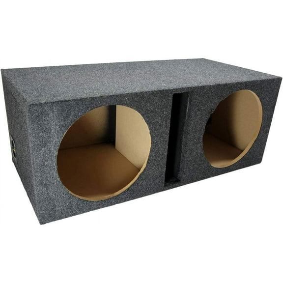 Dual 12" Sub Box Ported Vented Subwoofer Enclosure MDF Car Audio Stereo System