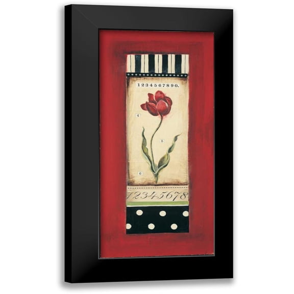 Poloson, Kimberly 9x14 Black Modern Framed Museum Art Print Titled - Belgian Tulip II