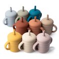 thumbnail image 3 of TYRY.HU Baby Silicone Water Cup Feeding Cup Food Grade Silicone Spiral Shape Candy Color Straw Cup Leakproof Cup BPA Free, 3 of 8