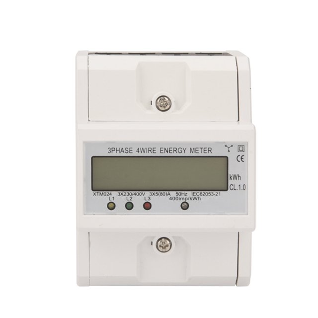 Speravity Precisión con medidor Kwh resistente a altas temperaturas Medidor de energía eléctrica Medidor eléctrico Medidor de energía Medidores de medidas dimensionales 3x5(80)A