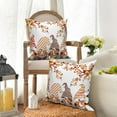 thumbnail image 4 of DaShan Gnomes Pumpkin Fall Pillow Cover 16x16 Set of 2,Orange Decorative Pillow Cases Couch Cushion for Bedroom Home Decor, 4 of 6
