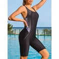 thumbnail image 6 of Women's Boyleg One Piece Swimsuit Racerback Athletic Bathing Suit, 6 of 7