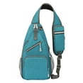 thumbnail image 3 of ibiyuan Crossbody Sling Backpack Adjustable Guitar Strap Outdoor Sling Body Bag, Crossbody Chest Purse Multi-Pocket Travel Single Shoulder Daypack, 3 of 6