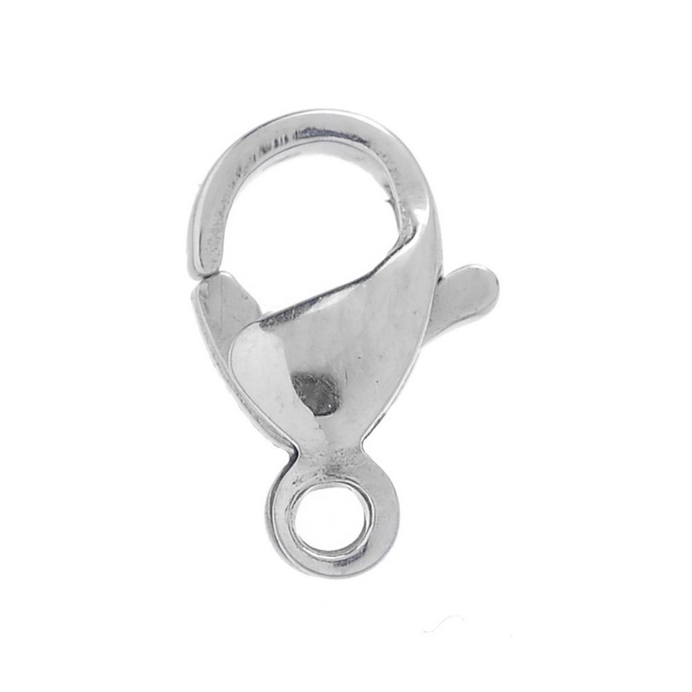10pcs Stainless Steel Lobster Claw Clasp Jewelry Findings Supplies 0.35''X0.24''