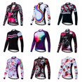 thumbnail image 2 of Weimostar - Maillot de ciclismo de otoño para mujer, manga larga, ropa de ciclismo de primavera, chaqueta de ciclismo de equipo profesional, camiseta de ciclismo de carretera para mujer, 2 of 5