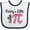 White and Navy, variant on Inktastic Pi Day Baby Girl Cute Math Girls Baby Bib