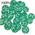thumbnail image 2 of Flmtop Étiquette de Ruche 100Pcs Identification Imperméable à l'Eau Rond 1-100 Numéroté Marque Étiquette Apiculture Fournitures, 2 of 8