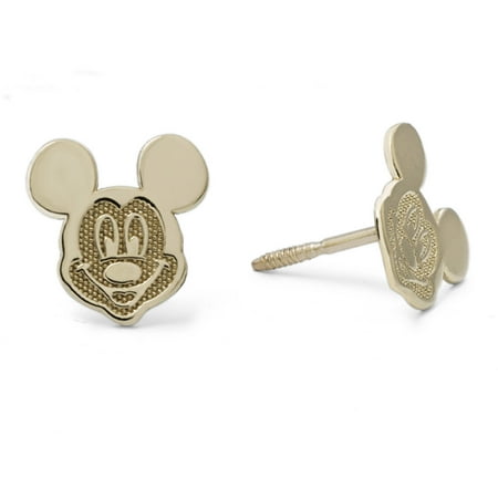 Disney 10kt Yellow Gold Mickey Mouse Stud Earrings